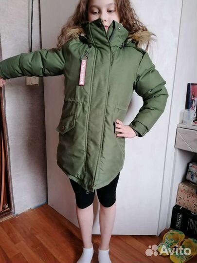 Парка для девочки 128 134