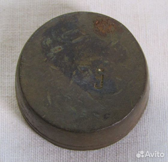 Гиря старинная, гирька для весов 19 век №6996