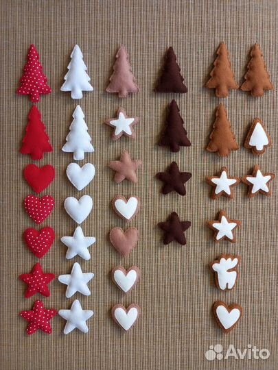 Ёлочки из фетра. Декор