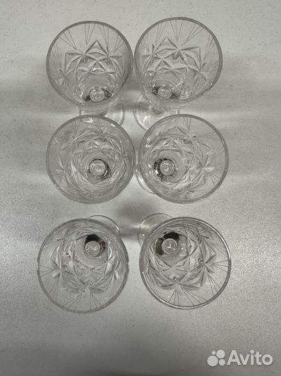 Хрустальные рюмки на ножке СССР