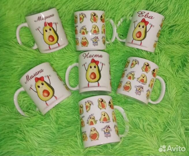 Кружки, бокалы, с печатью в наличии и на заказ