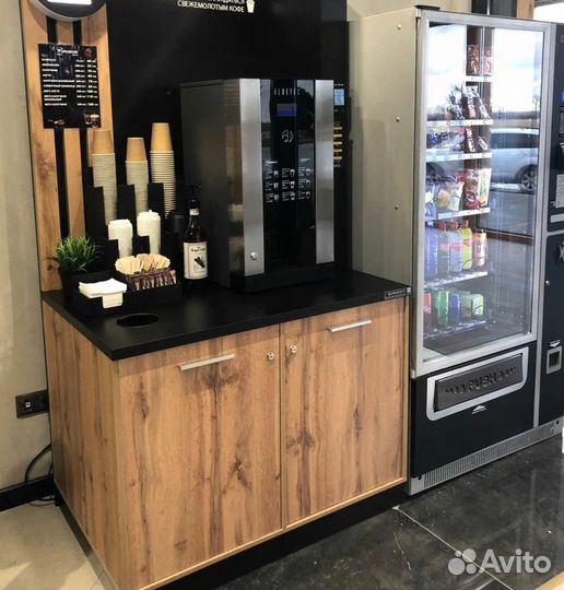 Кофейня самообслуживания. Стойка