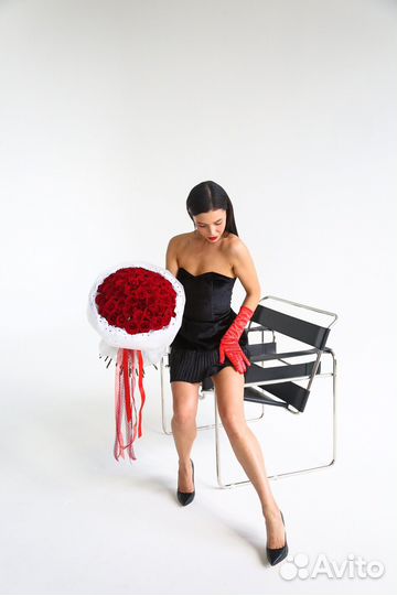 Букет с красными розами 51 шт. Доставка