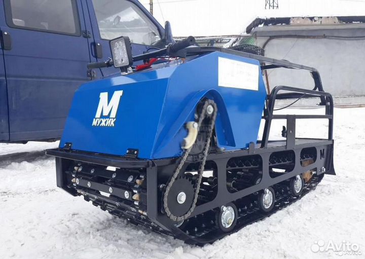 Мотобуксировщик Мужик М600 Лонг 17 л.с. (длинная г