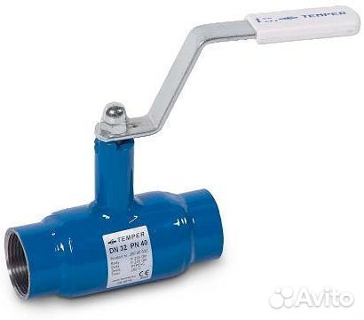 Кран шаровой Temper 280 1 1/2 Ду40 Ру40 резьбовой