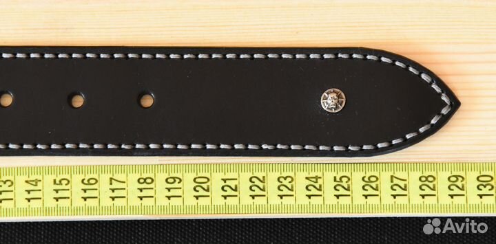 Ремень кожаный ручной работы