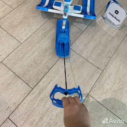 Снегокат «Ми-ми-мишки» белый карскас (арт. тс4-1/м