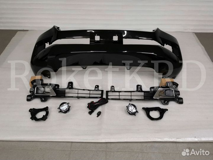 Бампер в сборе Toyota land cruiser 200 с 2016
