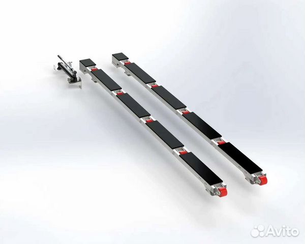 Роликовые ложементы для прицепа гидравлические