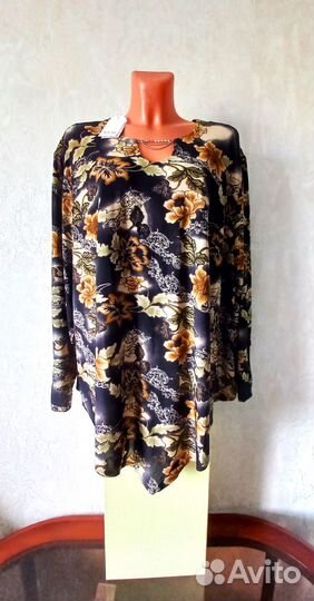 Блузка-туника-кофта, р.62-64,64-66