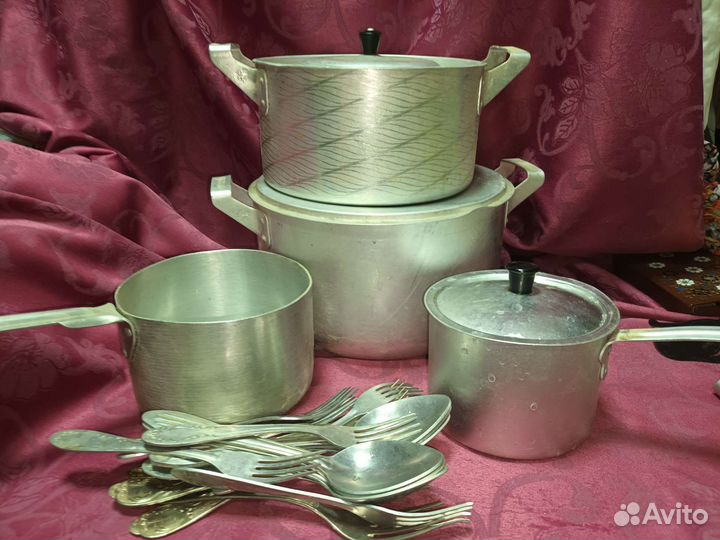 Эмалированная посуда, алюминевая кастрюля
