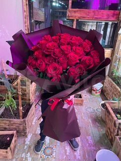 Живые цветы букеты роз, розы гиганты, 100-150см
