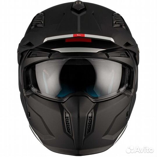 Motorcycle Мотошлем Trial MT Мотошлем streetfighter SV S Solid Matt Black