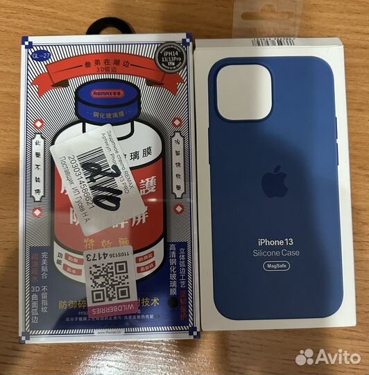 Защитное стекло iPhone 13 (+ чехол)