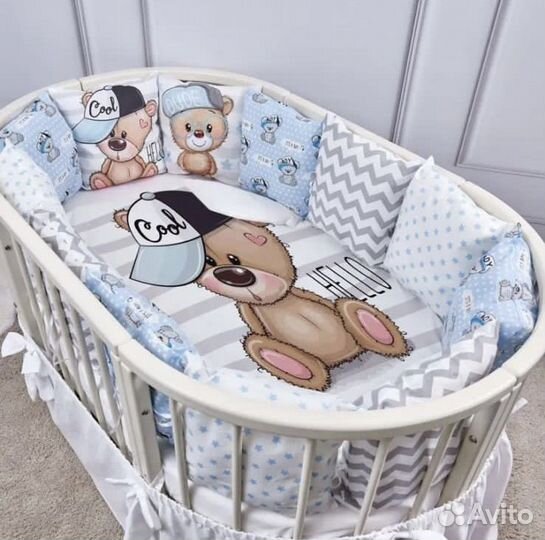 Комплект бортиков с одеялом для кроватки