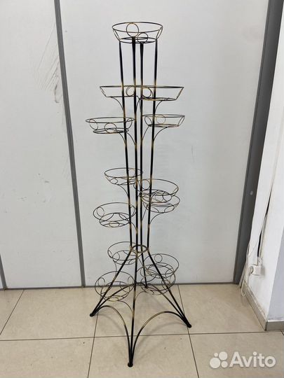 Подставка для цветов напольная металлическая