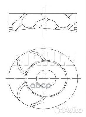 Поршнекомплект 0220102 Mahle/Knecht