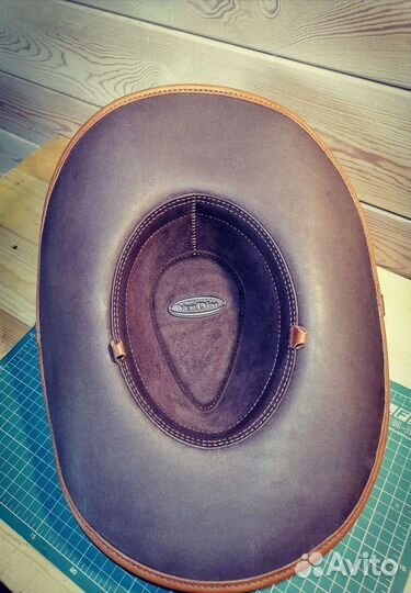 Ковбойская шляпа из натуральной кожи