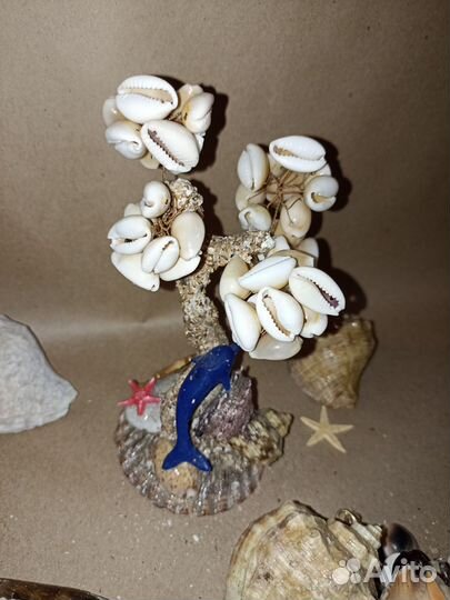Дерево из ракушек, ручной работы