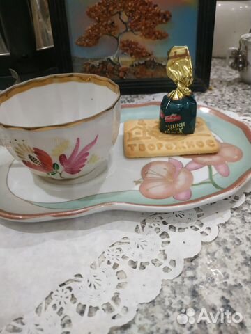 Винтаж Японская тарелка поднос времен СССР