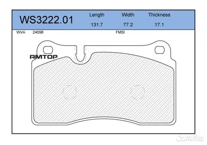 Jeenice WS322201 Колодки тормозные дисковые перед