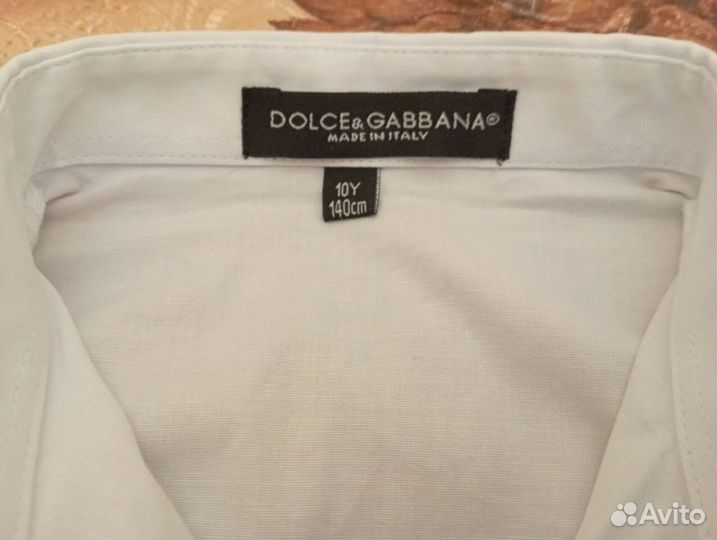 Рубашка белая для девочки Dolce & Gabbana р.140
