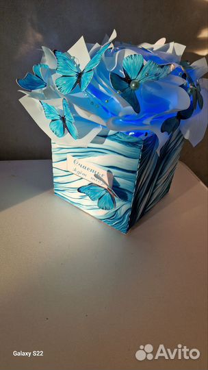 Готовый букет из бабочек