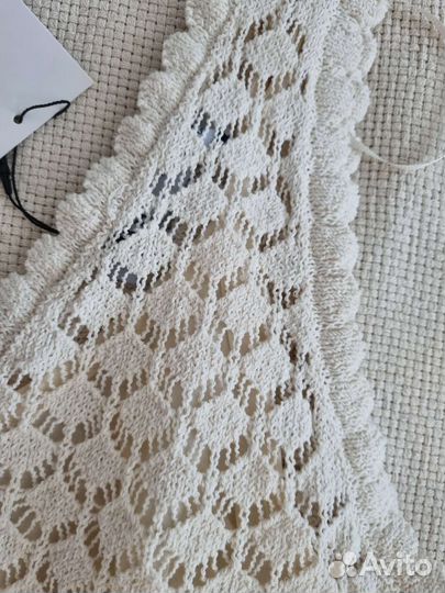 Мини- платье из перфорированного трикотажа Zara