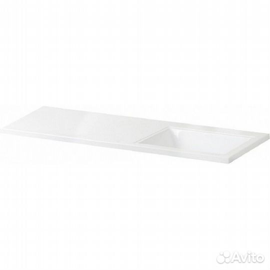 Раковина BelBagno 120 R BB1200/480-LV-MR-R Белая