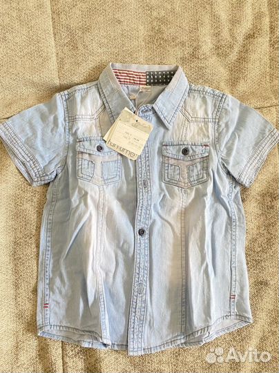 Сорочка джинсовая 110 размер