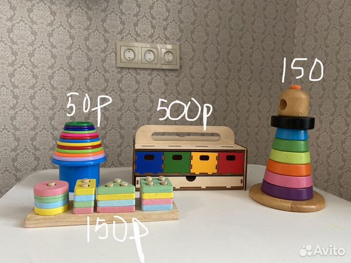 Развивающие игрушки сортеры