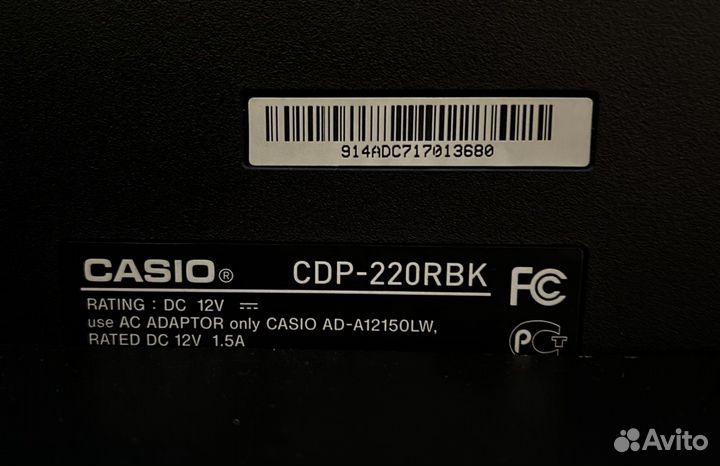 Цифровое пианино casio cdp-220rbk