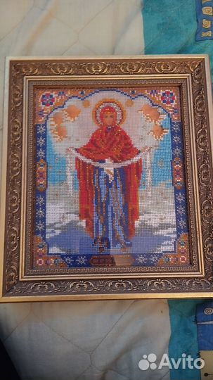 Икона из бисера ручная работа