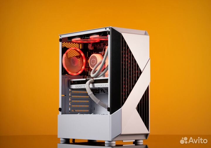 Игровой пк fear143 GTX 1660 Ti 6GB б.у. xeon E5-2660 V3 Evesky firerose F3-A white