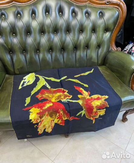 Платок dior и палантин burberry италия шелк