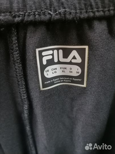 Шорты спортивные Fila чёрные XL