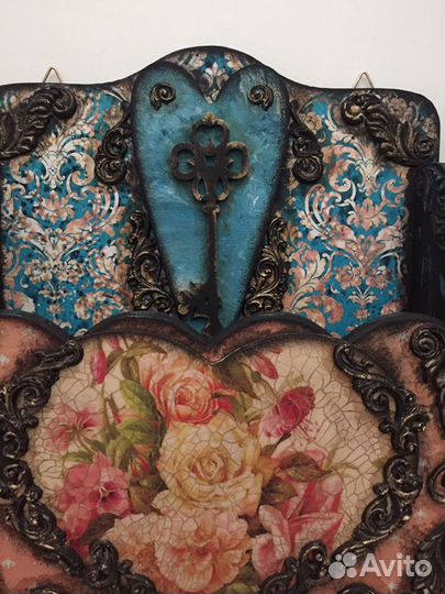 Ключница ручной работы «Розы»