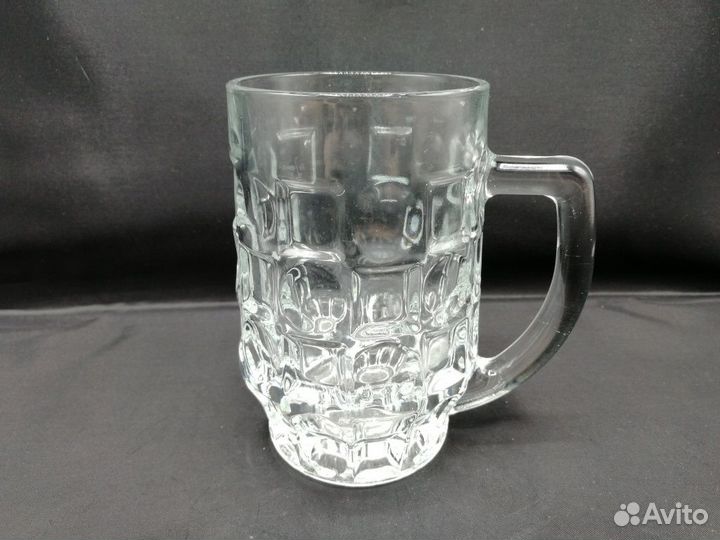Кружка пивная квасная 500 мл. стекло 14*8,5 см