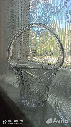 Хрустальная конфетница СССР