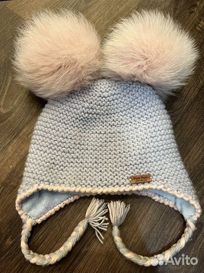 Шапка зимняя для девочки 54 56