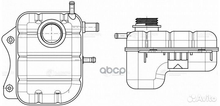 LET 0572 бачок расширительный Chevrolet Lacett