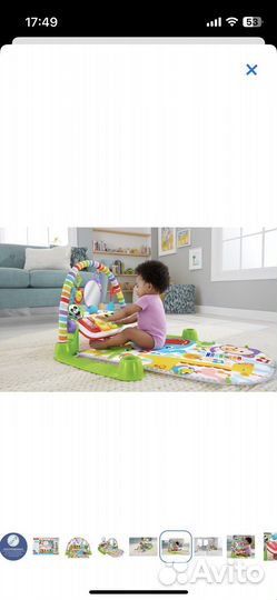 Развивающий коврик с пианино