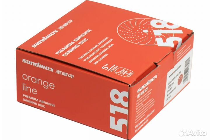 Круг Sandwox 518 Orange Ceramic Р120, 125 мм
