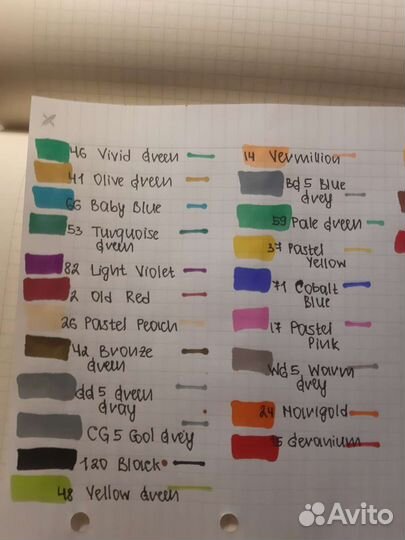 Маркеры для скетчинга, двусторонние новые