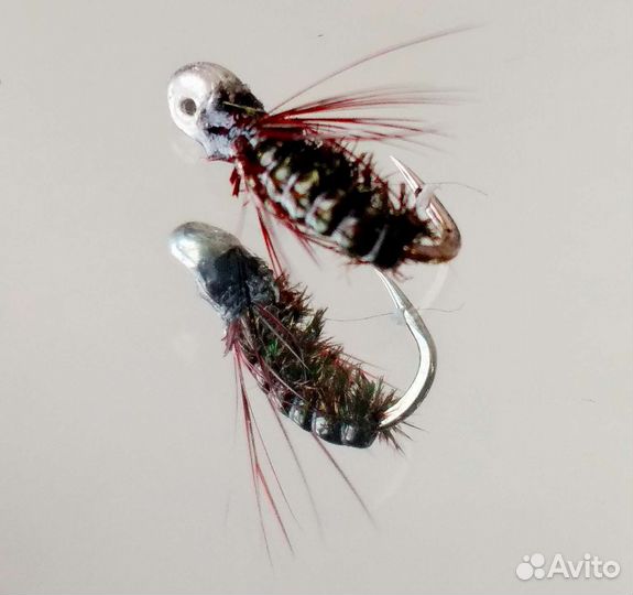Мушки на Хариуса и Ленка,для подлёдной рыбалки