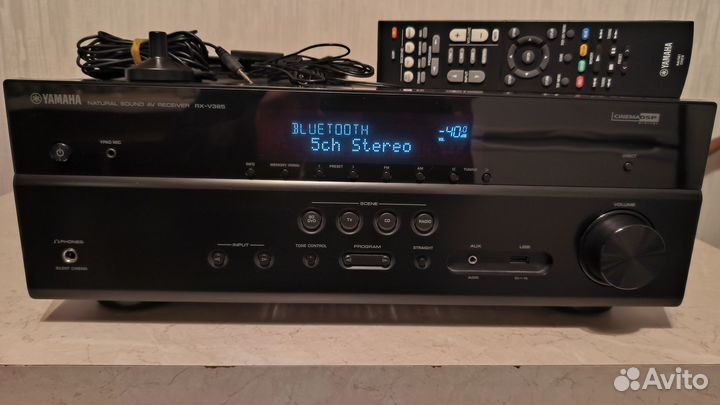 Yamaha RX-V385 5.1 4К 60Гц Bluetooth USB hdmi 2.0