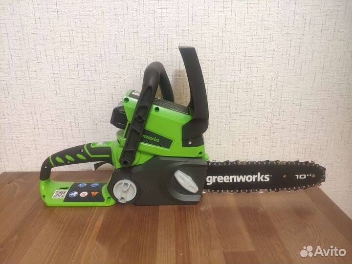 Аккумуляторная цепная пила greenworks 1акб+Зу