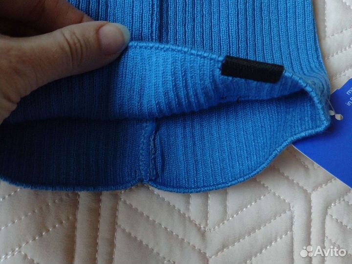 Новая весенняя шапка снуд 52-54 Agbo голубая мальч