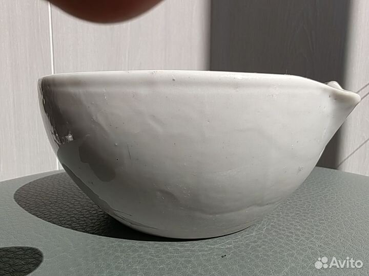 Фарфоровая ступка с 3-мя пестиками рфз СССР