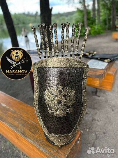 Каминный набор Щит-подставка Герб